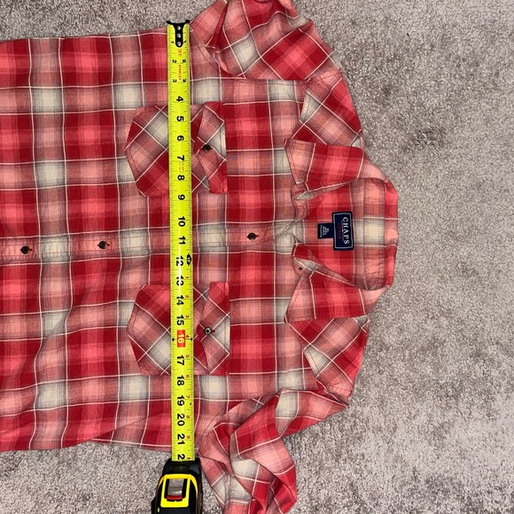 CHAPS BUTTON FRONT BLOUSE. Sz XL. - Picture 5 of 6